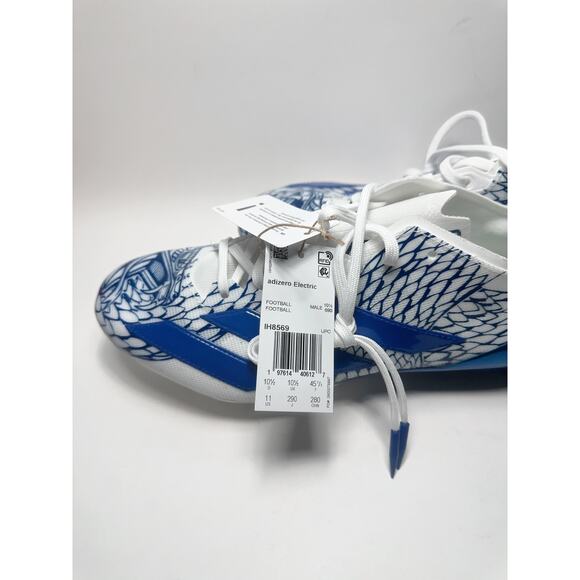 adidas Mens 11 ADIZERO ELECTRIC II Football Cleats Royal Blue/White IH8569 NEW